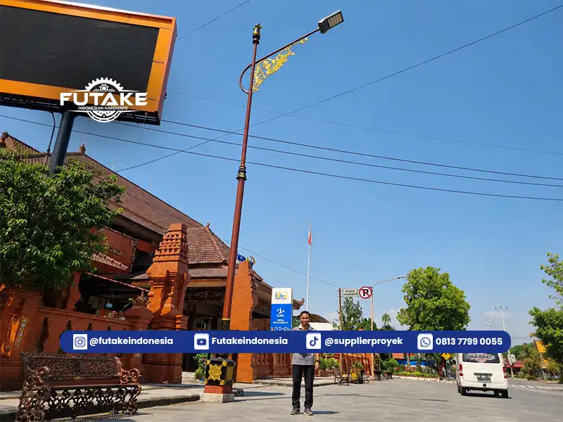 produk tiang lampu dari futakelampu.com untuk proyek anda