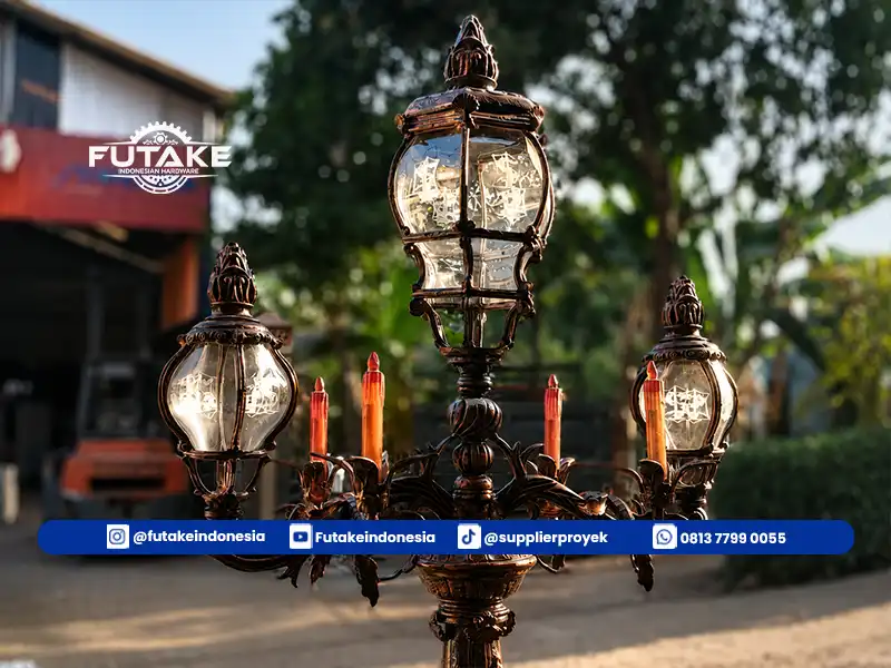 tiang lampu jalan yang dibuat oleh produsen langsung