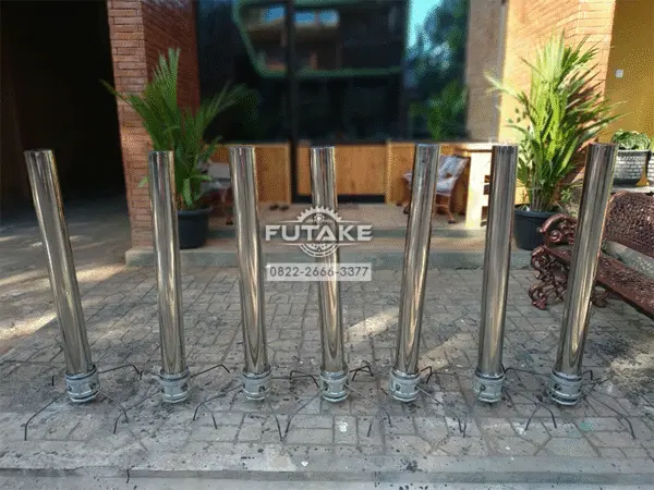 Bollard Trotoar Stainless Steel Pembatas Jalan