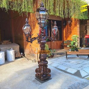 Produk Tiang Lampu Taman Antik Dekoratif Desain Gaya Eropa