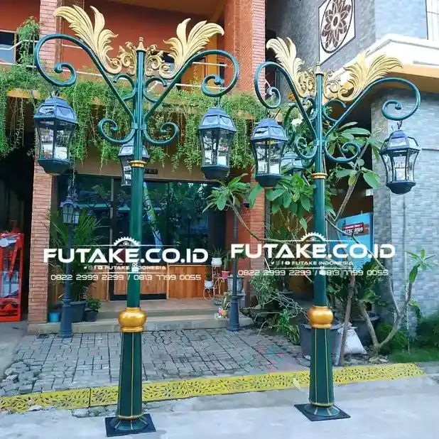 tiang lampu jalan model klasik