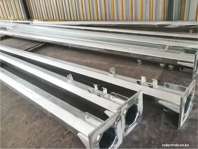 Tiang Lampu Penerangan Jalan Galvanis