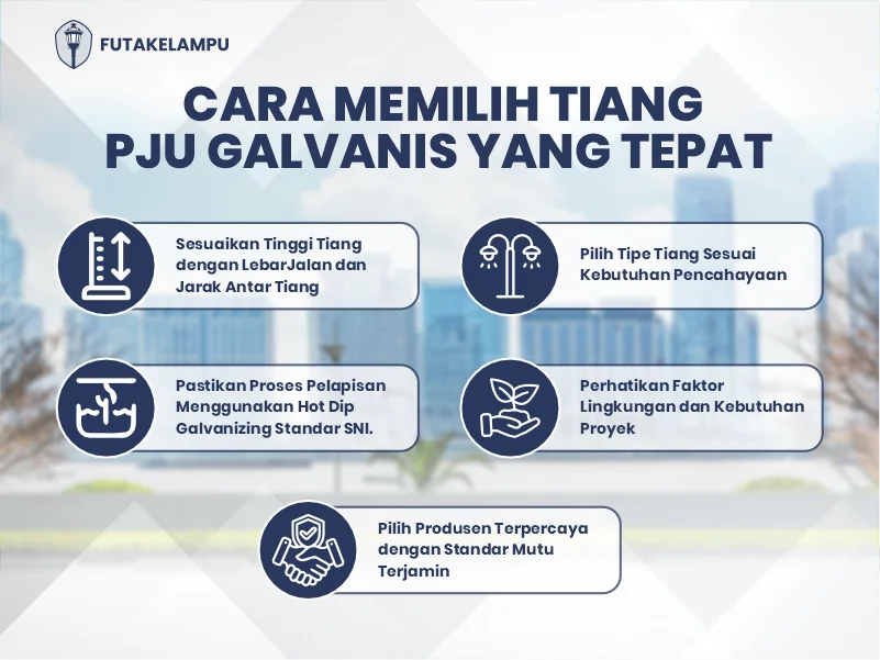 Cara Memilih Tiang PJU Galvanis yang Tepat