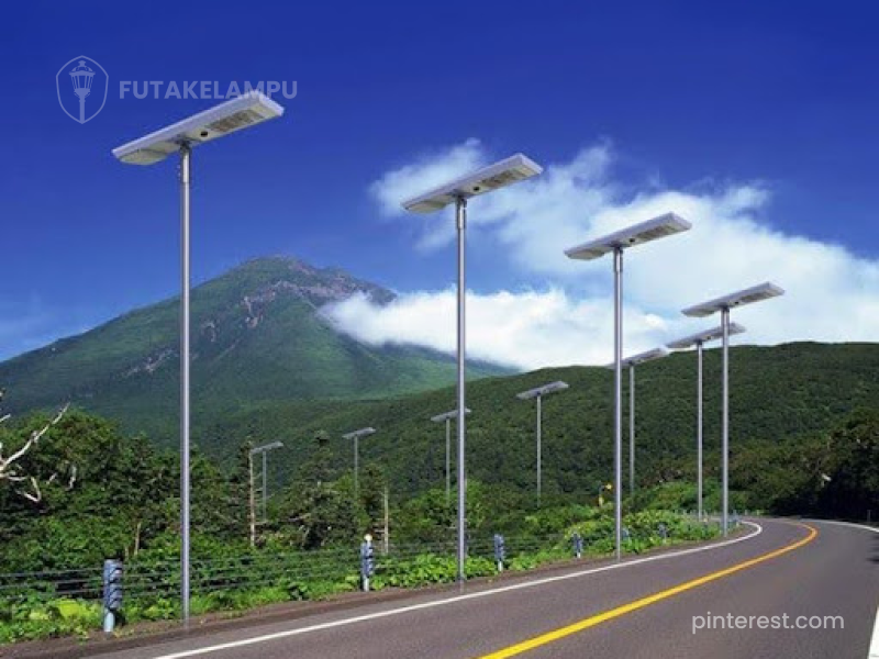 tiang lampu tenaga surya untuk proyek Dana Desa