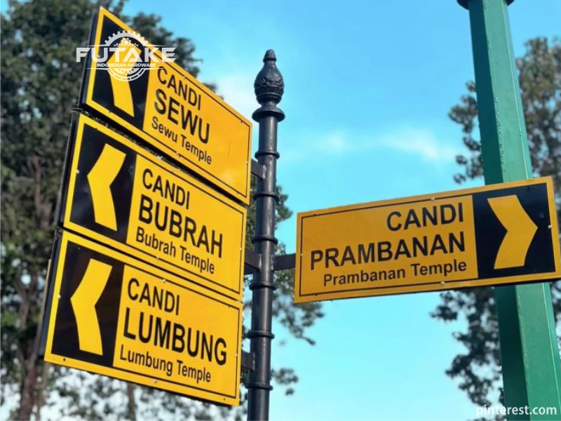 di mana tiang penunjuk arah harus ditempatkan