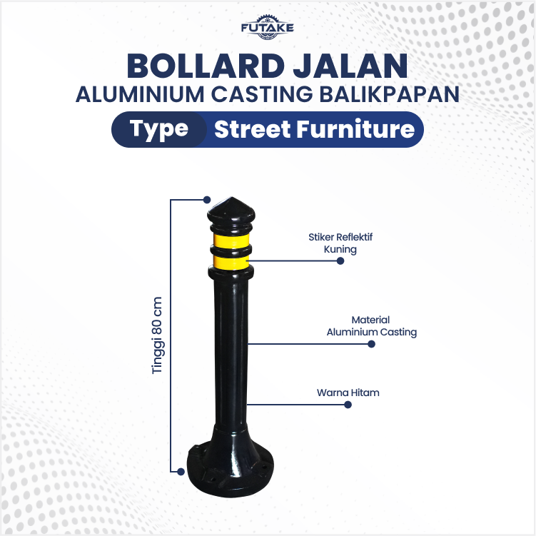 spesifikasi teknis bollard jalan balikpapan