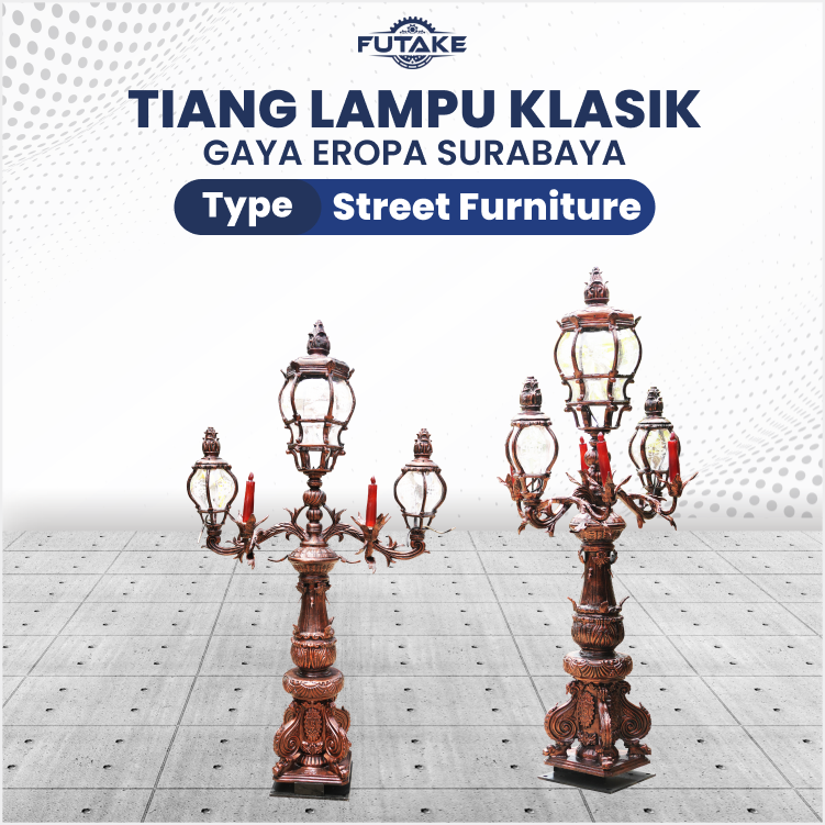 tiang lampu klasik eropa di surabaya