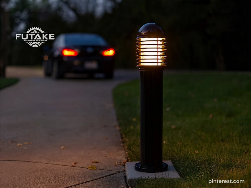 fungsi bollard lampu untuk penerangan area luar ruangan