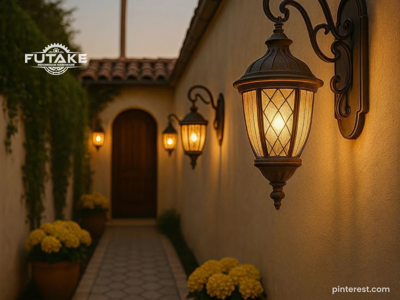 perbandingan warna cahaya lampu dinding outdoor warm white dan cool white
