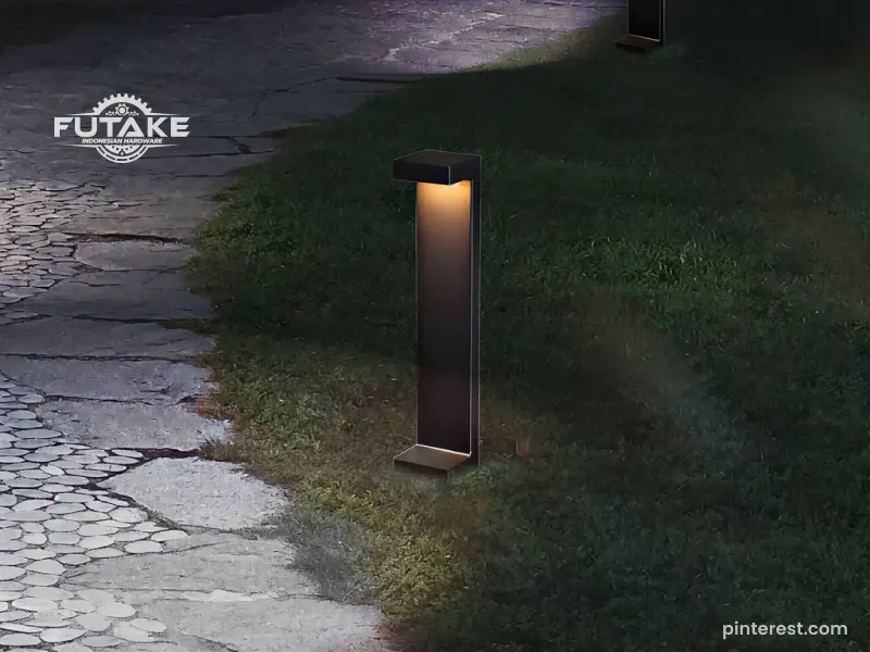 lampu outdoor LED pedestal light estetik untuk hotel dan kawasan komersial