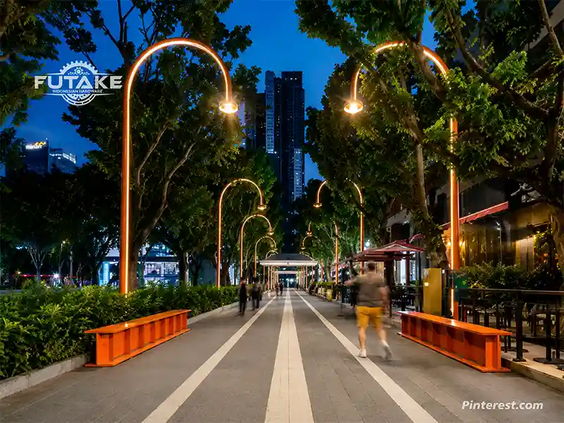 lampu pedestrian model minimalis
