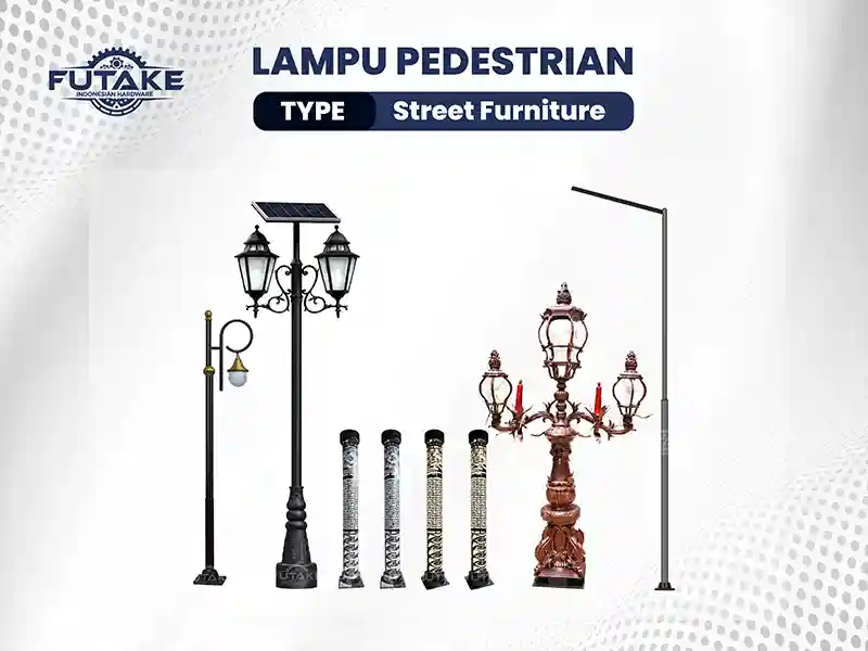 model lampu pedestrian modern