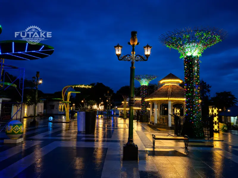 tiang lampu proyek Bangka