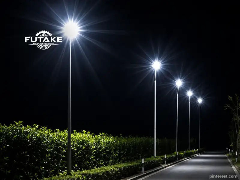 lampu jalan induksi yan ada di jalan