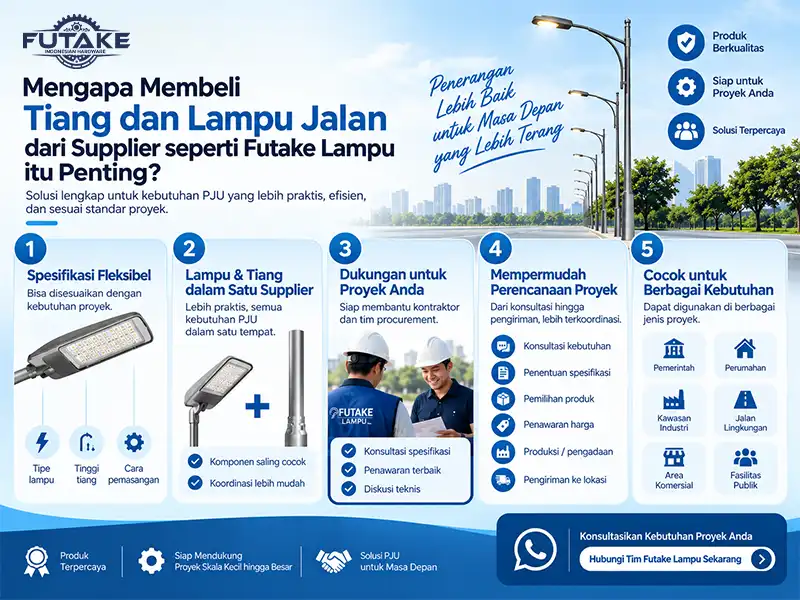 mengapa membeli tiang lampu jalan harus dari produsen tangan pertama