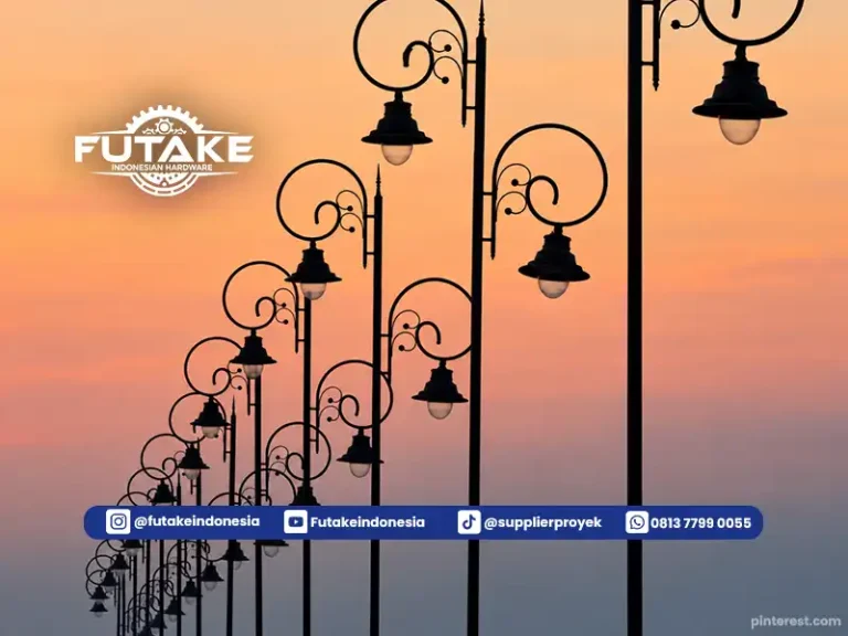 tiang lampu jalan sni langsung dari futake dengan spesifikasi dan standar terpercaya